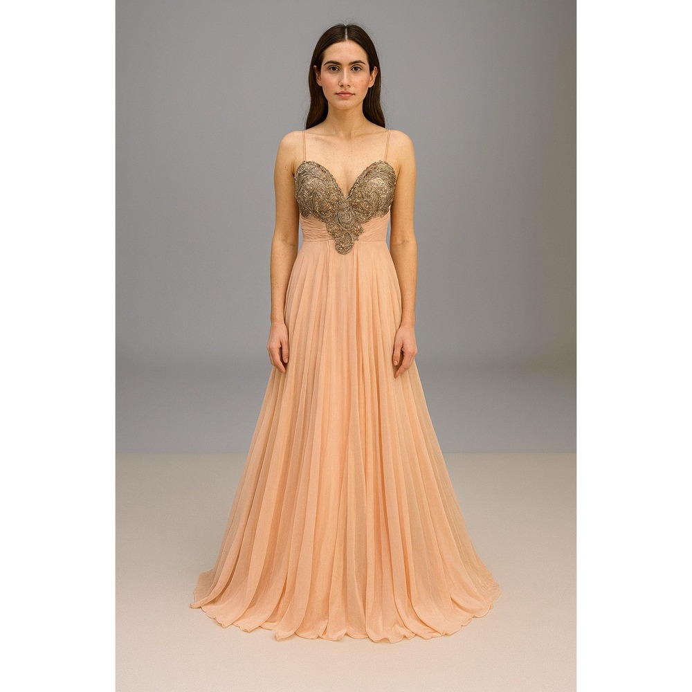 JVN by Jovani Dress 4 Pink Strapless Beaded Ball Gown Prom Formal Fairycore